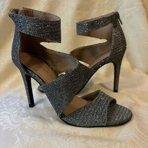 Elegant Silver High Heel Sandals